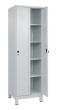 C+P Wäsche-Spind Classic PLUS, Füße, 2 Abteile, 1950x600x500mm, 7035/7035 Produktbild img2 S