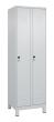 C+P Wäsche-Spind Classic PLUS, Füße, 2 Abteile, 1950x600x500mm, 7035/7035 Produktbild img3 S