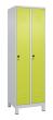 C+P Wäsche-Spind Classic PLUS, Füße, 2 Abteile, 1950x600x500mm, 7035/0024 Produktbild img2 S