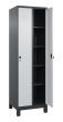 C+P Wäsche-Spind Classic PLUS, Füße, 2 Abteile, 1950x600x500mm, 7016/7035 Produktbild