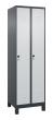 C+P Wäsche-Spind Classic PLUS, Füße, 2 Abteile, 1950x600x500mm, 7016/7035 Produktbild img2 S
