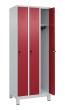 C+P Spind Classic PLUS, Füße, 3 Abteile, 1950x750x500mm, 7035/3003 Produktbild img2 S