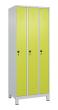 C+P Spind Classic PLUS, Füße, 3 Abteile, 1950x750x500mm, 7035/0024 Produktbild img2 S