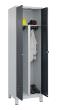 C+P PSA Doppel-Spind Classic PLUS, Füße, 2 Abteile, 1950x600x500mm, 7035/7016 Produktbild