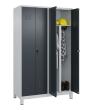 C+P PSA Doppel-Spind Classic PLUS, Füße, 4 Abteile, 1950x1200x500mm, 7035/7016 Produktbild