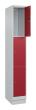 C+P Schließfachschrank Classic PLUS, Sockel, 3 Fächer, 1950x300x500mm, 7035/3003 Produktbild