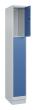 C+P Schließfachschrank Classic PLUS, Sockel, 3 Fächer, 1950x300x500mm, 7035/5023 Produktbild