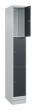 C+P Schließfachschrank Classic PLUS, Sockel, 3 Fächer, 1950x300x500mm, 7035/7016 Produktbild