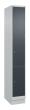 C+P Schließfachschrank Classic PLUS, Sockel, 3 Fächer, 1950x300x500mm, 7035/7016 Produktbild img2 S