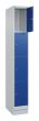 C+P Schließfachschrank Classic PLUS, Sockel, 4 Fächer, 1950x300x500mm, 7035/5010 Produktbild