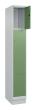 C+P Schließfachschrank Classic PLUS, Sockel, 4 Fächer, 1950x300x500mm, 7035/6011 Produktbild
