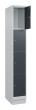 C+P Schließfachschrank Classic PLUS, Sockel, 4 Fächer, 1950x300x500mm, 7035/7016 Produktbild