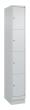C+P Schließfachschrank Classic PLUS, Sockel, 4 Fächer, 1950x300x500mm, 7035/7035 Produktbild img2 S