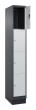 C+P Schließfachschrank Classic PLUS, Sockel, 4 Fächer, 1950x300x500mm, 7016/7035 Produktbild