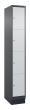 C+P Schließfachschrank Classic PLUS, Sockel, 4 Fächer, 1950x300x500mm, 7016/7035 Produktbild img2 S