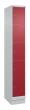 C+P Schließfachschrank Classic PLUS, Sockel, 5 Fächer, 1950x300x500mm, 7035/3003 Produktbild img2 S