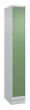 C+P Schließfachschrank Classic PLUS, Sockel, 5 Fächer, 1950x300x500mm, 7035/6011 Produktbild img2 S