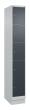 C+P Schließfachschrank Classic PLUS, Sockel, 5 Fächer, 1950x300x500mm, 7035/7016 Produktbild img2 S