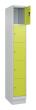 C+P Schließfachschrank Classic PLUS, Sockel, 5 Fächer, 1950x300x500mm, 7035/0024 Produktbild