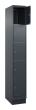 C+P Schließfachschrank Classic PLUS, Sockel, 5 Fächer, 1950x300x500mm, 7016/7016 Produktbild