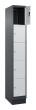 C+P Schließfachschrank Classic PLUS, Sockel, 5 Fächer, 1950x300x500mm, 7016/7035 Produktbild