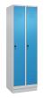 C+P Wäsche-Spind Classic PLUS, Sockel, 2 Abteile, 1950x600x500mm, 7035/5012 Produktbild img2 S