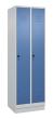 C+P Wäsche-Spind Classic PLUS, Sockel, 2 Abteile, 1950x600x500mm, 7035/5023 Produktbild img2 S