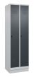 C+P Wäsche-Spind Classic PLUS, Sockel, 2 Abteile, 1950x600x500mm, 7035/7016 Produktbild img3 S