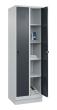 C+P Wäsche-Spind Classic PLUS, Sockel, 2 Abteile, 1950x600x500mm, 7035/7016 Produktbild