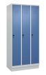 C+P Spind Classic PLUS, Sockel, 3 Abteile, 1950x900x500mm, 7035/5023 Produktbild img2 S