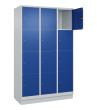 C+P Schließfachschrank Classic PLUS, Sockel, 12 Fächer, 1950x1200x500mm, 7035/50 Produktbild img2 S