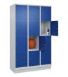 C+P Schließfachschrank Classic PLUS, Sockel, 12 Fächer, 1950x1200x500mm, 7035/50 Produktbild