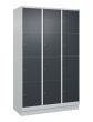 C+P Schließfachschrank Classic PLUS, Sockel, 12 Fächer, 1950x1200x500mm, 7035/70 Produktbild img3 S