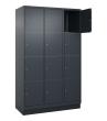 C+P Schließfachschrank Classic PLUS, Sockel, 12 Fächer, 1950x1200x500mm, 7016/70 Produktbild img2 S