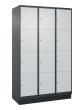 C+P Schließfachschrank Classic PLUS, Sockel, 12 Fächer, 1950x1200x500mm, 7016/70 Produktbild img3 S
