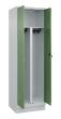 C+P PSA Doppel-Spind Classic PLUS, Sockel, 2 Abteile, 1950x600x500mm, 7035/6011 Produktbild