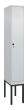 C+P Spind Classic PLUS, Gestell, 1 Abteil, 2120x300x500mm, 7035/7035 Produktbild img2 S