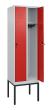 C+P Spind Classic PLUS, Gestell, 2 Abteile, 2120x600x500mm, 7035/3020 Produktbild