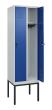 C+P Spind Classic PLUS, Gestell, 2 Abteile, 2120x600x500mm, 7035/5010 Produktbild