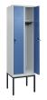 C+P Spind Classic PLUS, Gestell, 2 Abteile, 2120x600x500mm, 7035/5023 Produktbild