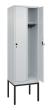 C+P Spind Classic PLUS, Gestell, 2 Abteile, 2120x600x500mm, 7035/7035 Produktbild