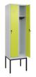 C+P Spind Classic PLUS, Gestell, 2 Abteile, 2120x600x500mm, 7035/0024 Produktbild