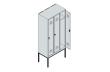 C+P Spind Classic PLUS, Gestell, 3 Abteile, 2120x900x500mm, 9016/9016 Produktbild img5 S