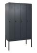 C+P Spind Classic PLUS, Gestell, 4 Abteile, 2120x1200x500mm, 7016/7016 Produktbild img2 S