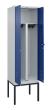 C+P PSA Doppel-Spind Classic PLUS, Gestell, 2 Abteile, 2120x600x500mm, 7035/5010 Produktbild