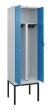 C+P PSA Doppel-Spind Classic PLUS, Gestell, 2 Abteile, 2120x600x500mm, 7035/5012 Produktbild