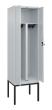 C+P PSA Doppel-Spind Classic PLUS, Gestell, 2 Abteile, 2120x600x500mm, 7035/7035 Produktbild