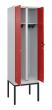 C+P Schwarz-Weiß-Spind Classic PLUS, Gestell, 2 Abteile, 2120x600x500mm, 7035/30 Produktbild
