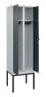 C+P Schwarz-Weiß-Spind Classic PLUS, Gestell, 2 Abteile, 2120x600x500mm, 7035/70 Produktbild