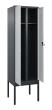 C+P Schwarz-Weiß-Spind Classic PLUS, Gestell, 2 Abteile, 2120x600x500mm, 7016/70 Produktbild
